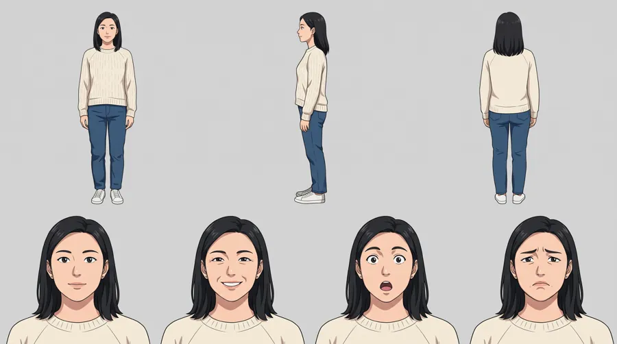 Reference Kit: Character 1, anime