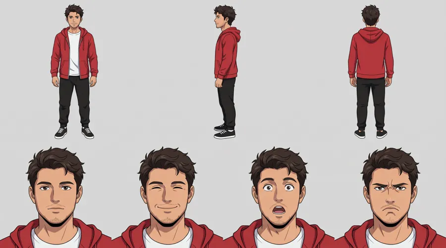 Reference Kit: Character 4, anime