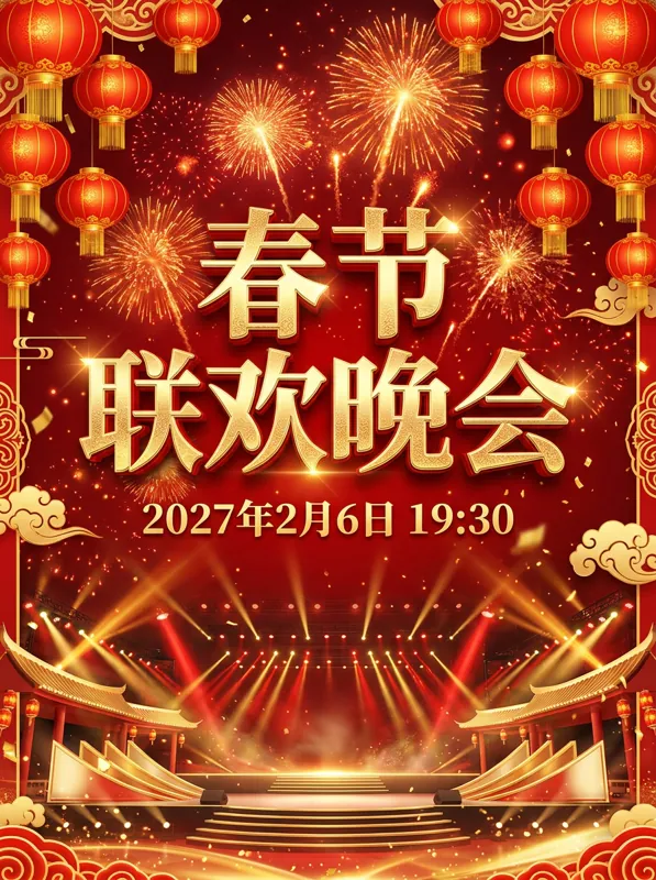 春节联欢晚会 poster generated by Nano Banana 2.1