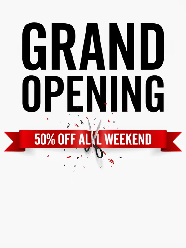 GRAND OPENING poster generated by Ideogram 4.5