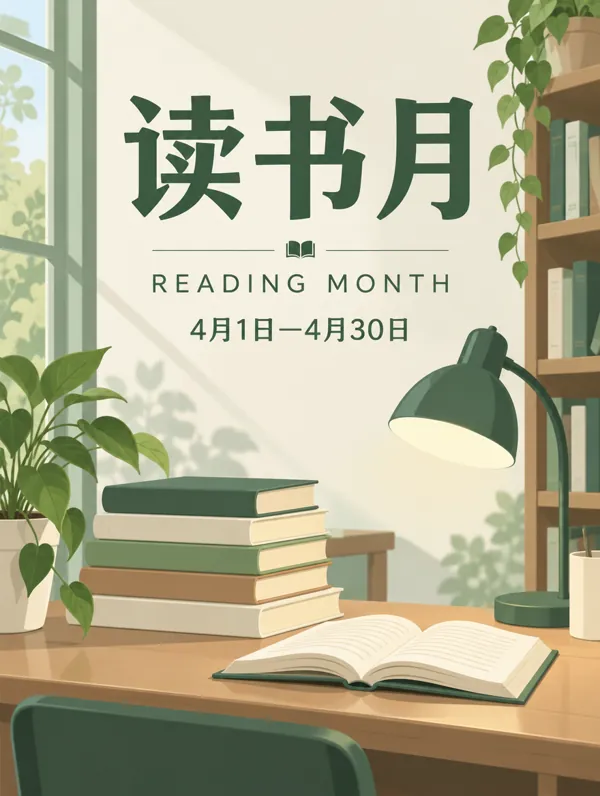读书月 poster generated by GPT Image 2.5