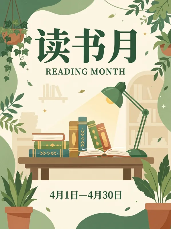 读书月 poster generated by Nano Banana 2.1