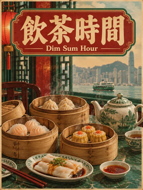飲茶時間 poster generated by GPT Image 2.5