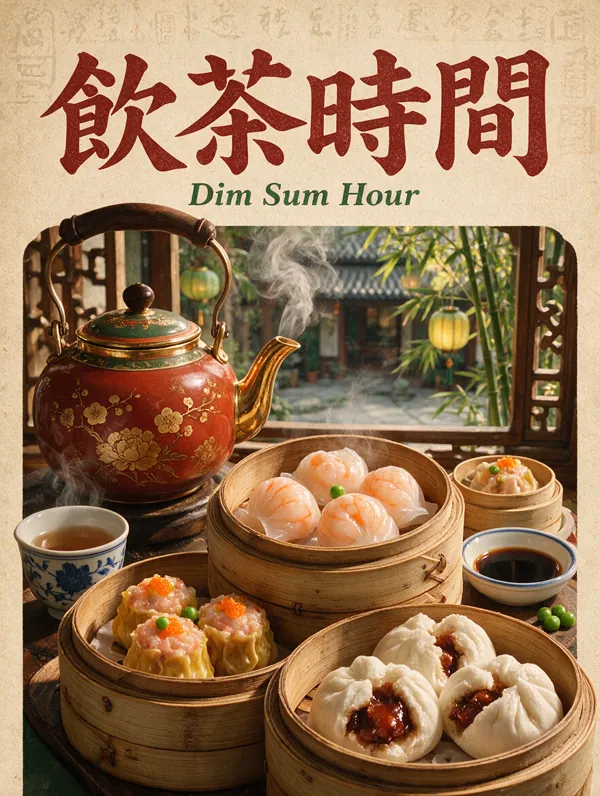 飲茶時間 poster generated by Seedream 5.0 Pro